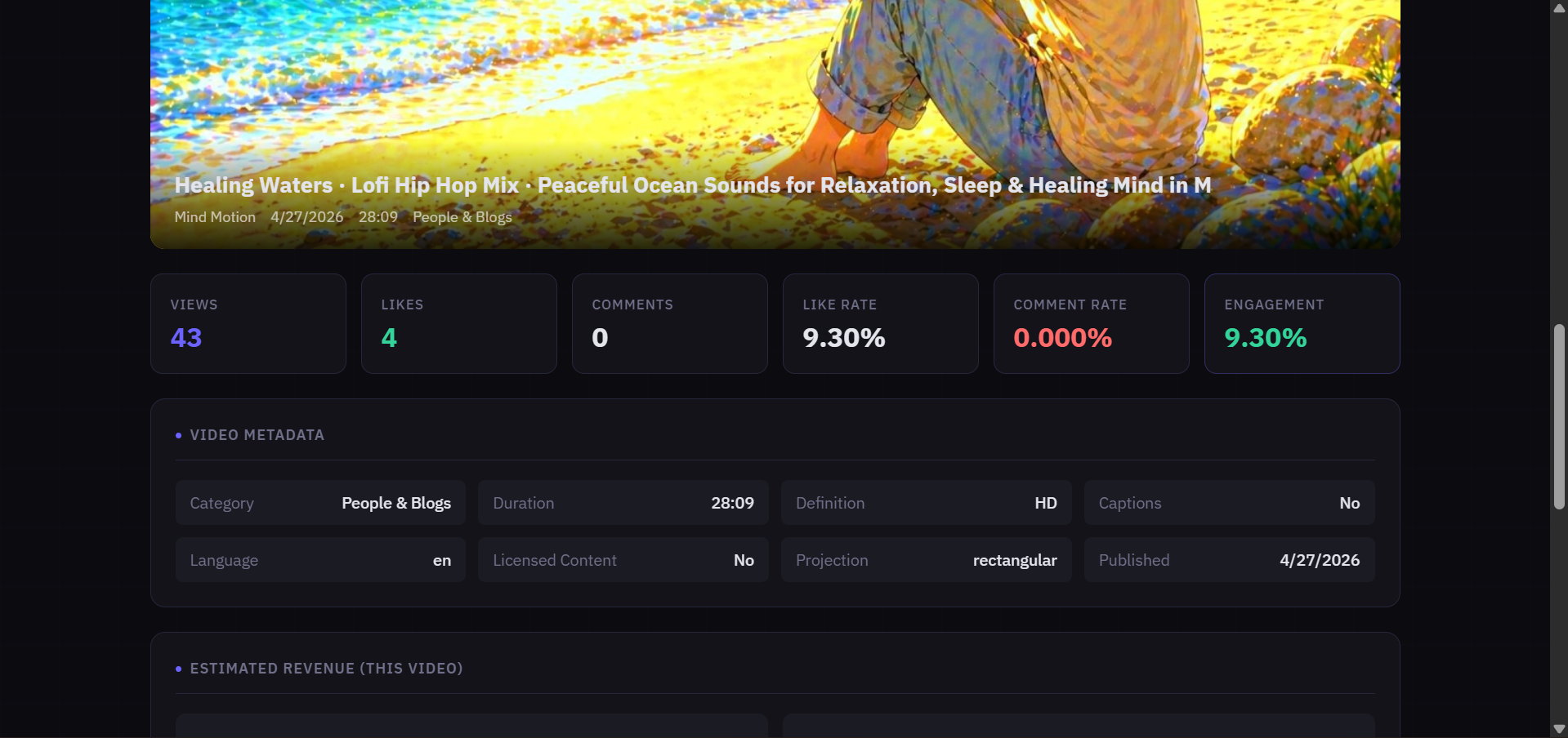YT Research screenshot